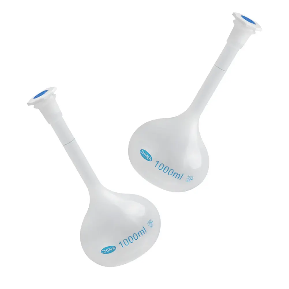 2Pcs 100Ml Volumetric Flask High Temperature Resistant Waterproof Leak Proof Lightweight Lab Supply Plastic Capacity