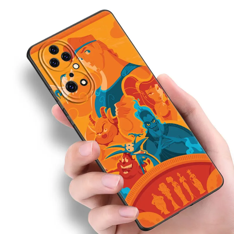 Disney Hercules Black Case For Huawei NOVA 9 8i 7i 7 SE Y60 5T Mate 40 20 10 Honor X40i 30S 70 Pro + 50 Lite Phone Cover