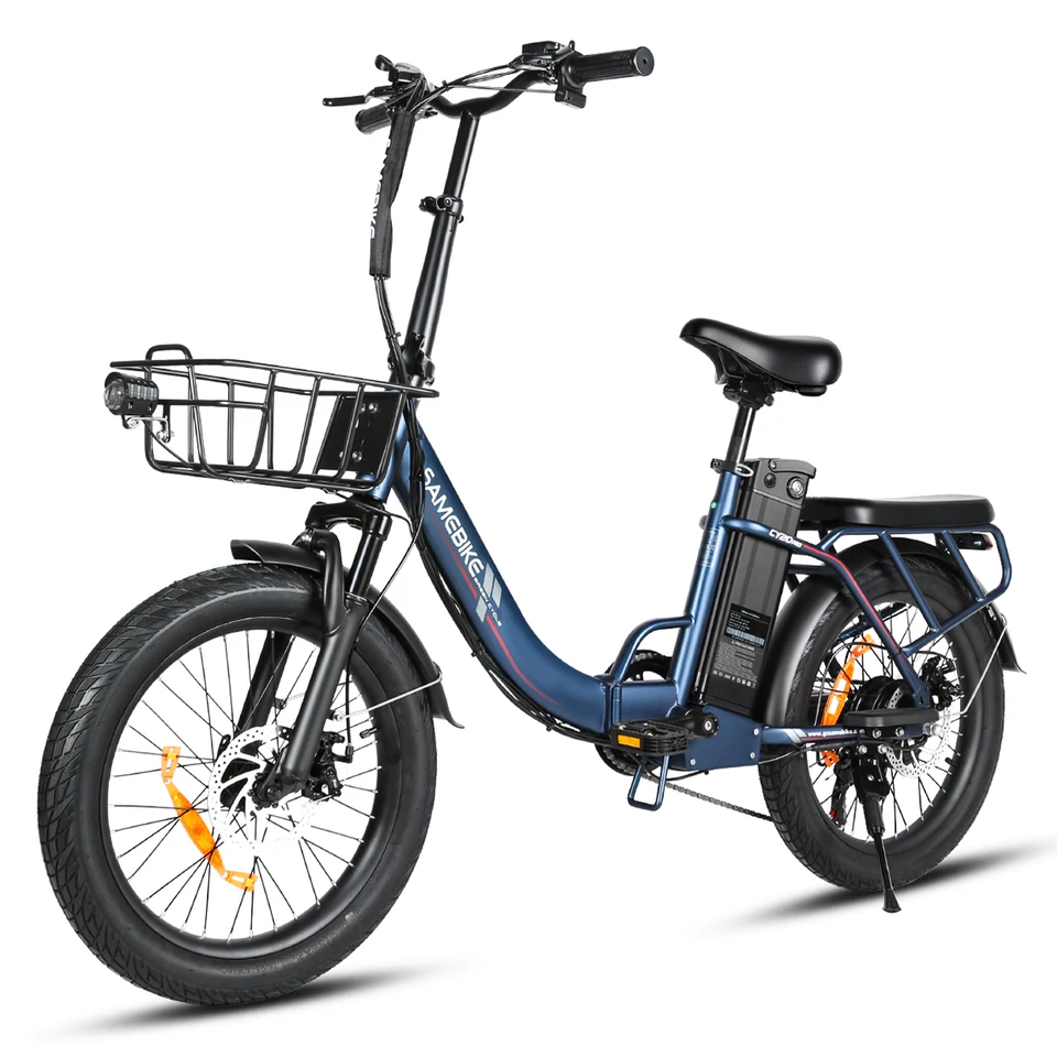 SAMEBIKE CY20Pro Adult Commuter Ebike 800W 20x3.0 Fat Tire 7 Speed Folding Bike 48V 13AH Front Basket Rear Rack image 8