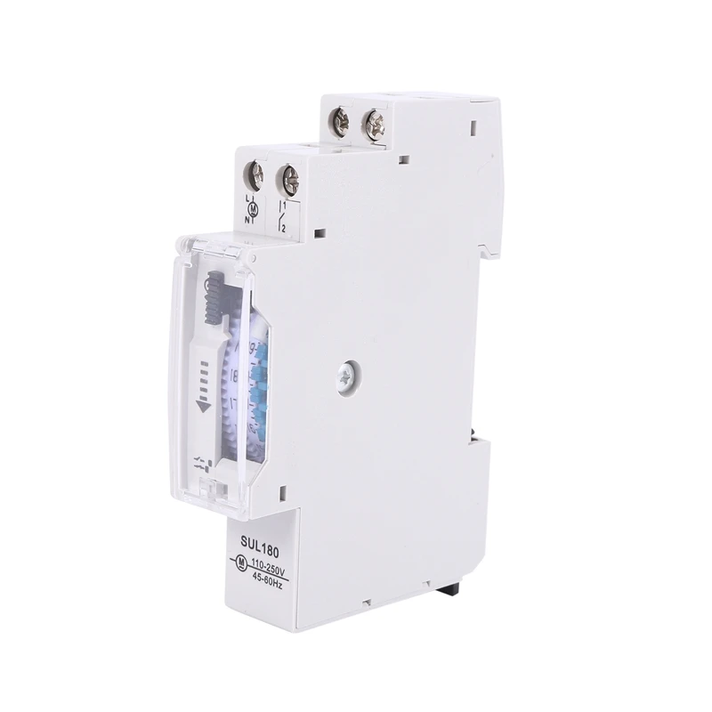 SUL180a 15 Minutes Mechanical Timer 24 Hours Programmable Din Rail Timer Time Switch Relay Measurement Analysis Instruments New