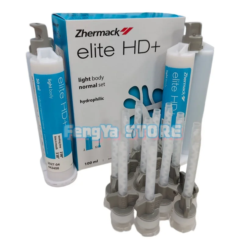 100ml/Box Zhermack Elite HD+ Light Body Hydrophilic Normal Set Dental Lab Silicone Rubber Impression Replication Material