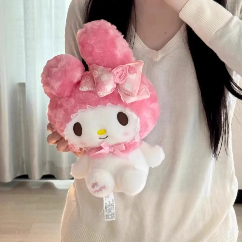 30 سنتيمتر حقيقية سانريو روز سلسلة مرحبا كيتي ميلودي دمية محشوة ألعاب من نسيج مخملي Peluche أنيمي دمية عيد ميلاد هدية الكريسماس لفتاة