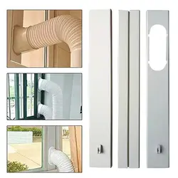 Portable Air Conditioner Window Kit Adjustable Air Conditioner Vent Window Kit Slide Plate Universal Duct Extension Pipe Seal