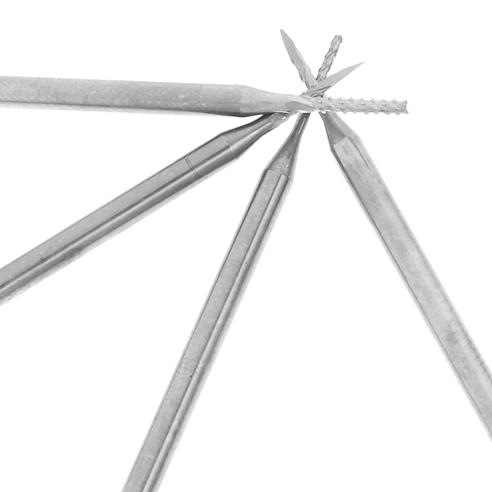 Set di frese in carburo di tungsteno di precisione da 4 pezzi, strumenti per incisione e intaglio per punte da trapano per gioielli in pietra di legno, alesatore per perline