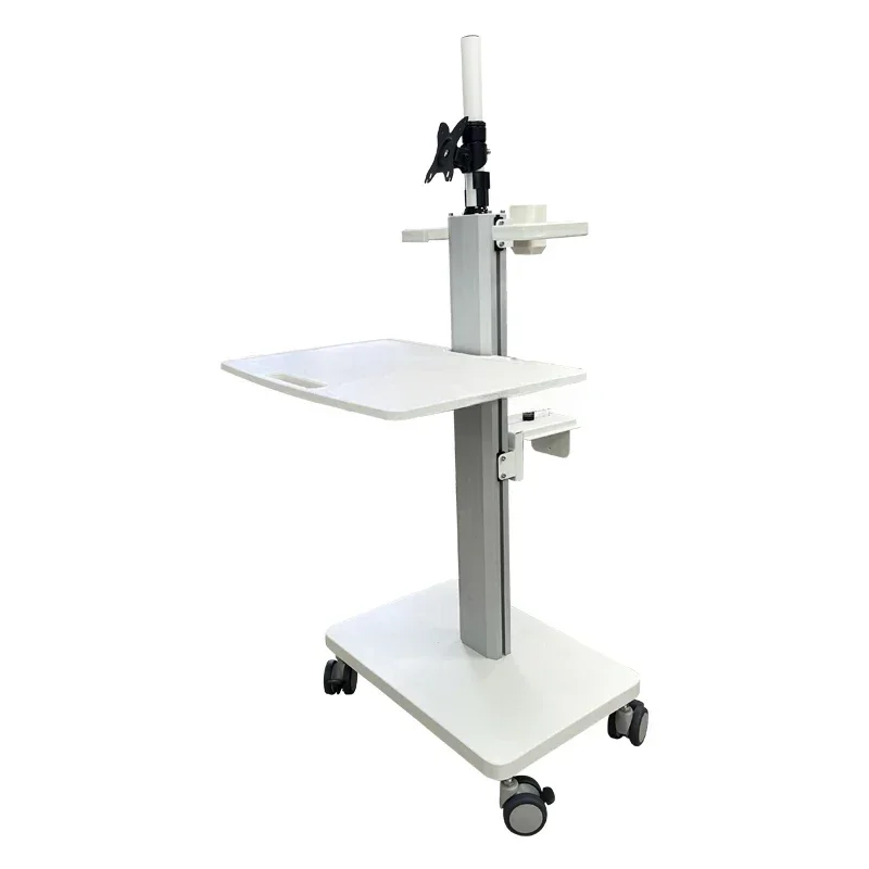 SY-POC-2T  White Endoscope Cart Trolley Medical With Silent Castors For Patients Emergency trolley