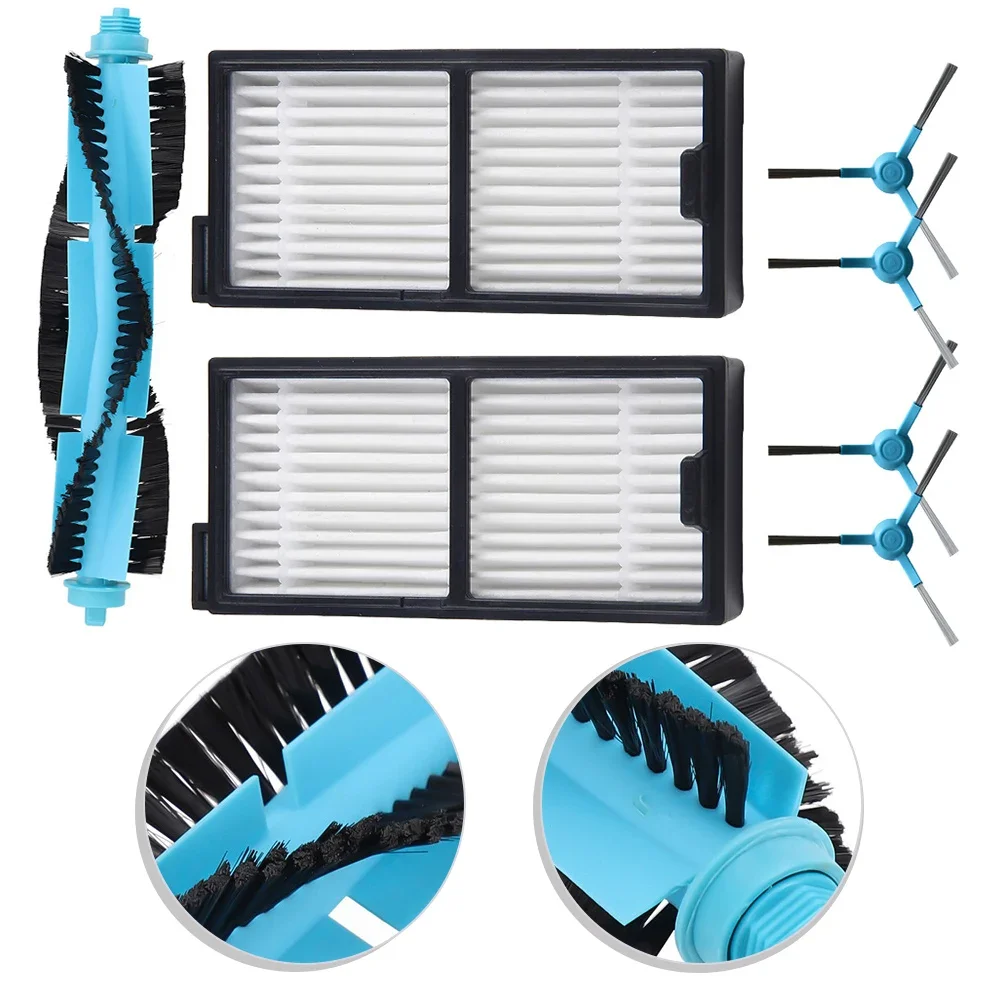 Kit de filtro de escova lateral principal para conga 5090 6090 7090 filtro de escova robô aspiradores acessórios de eletrodomésticos