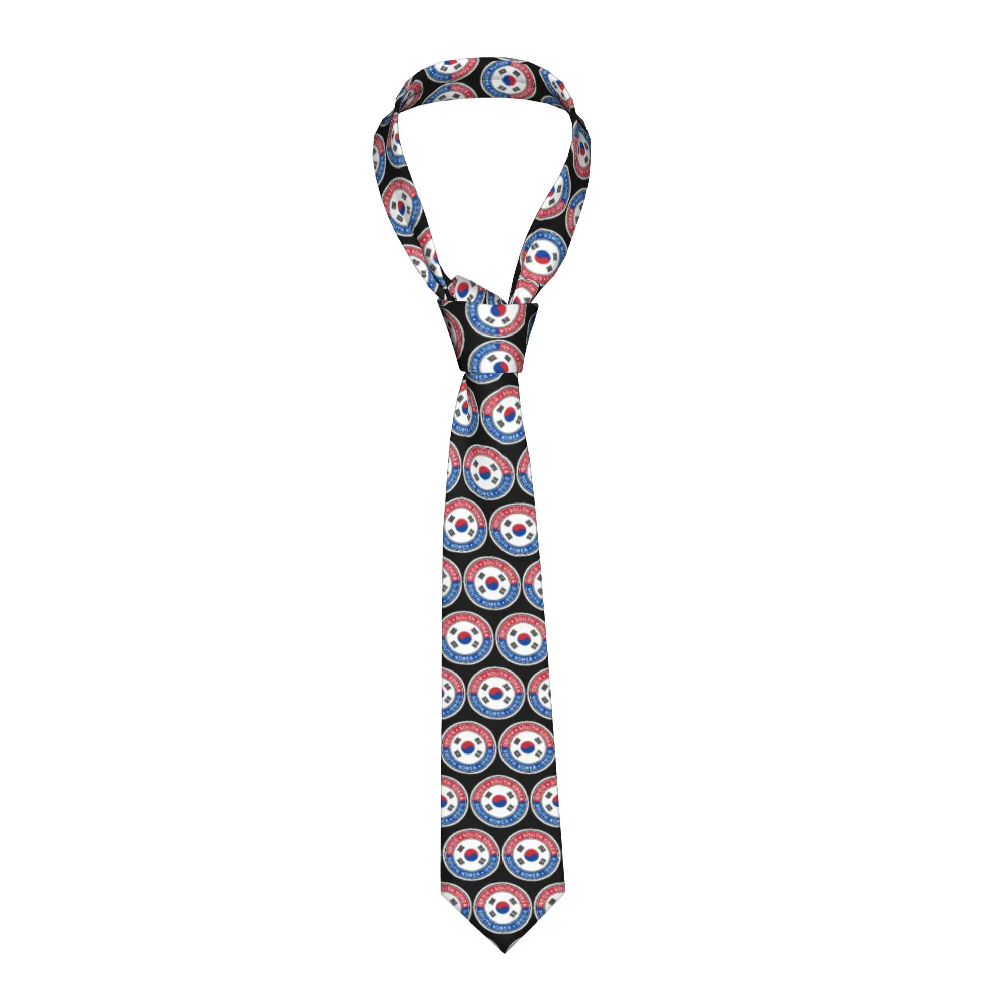 gravata-masculina-de-seda-com-bandeira-da-coreia-do-sul-estilo-patriotico-para-festas