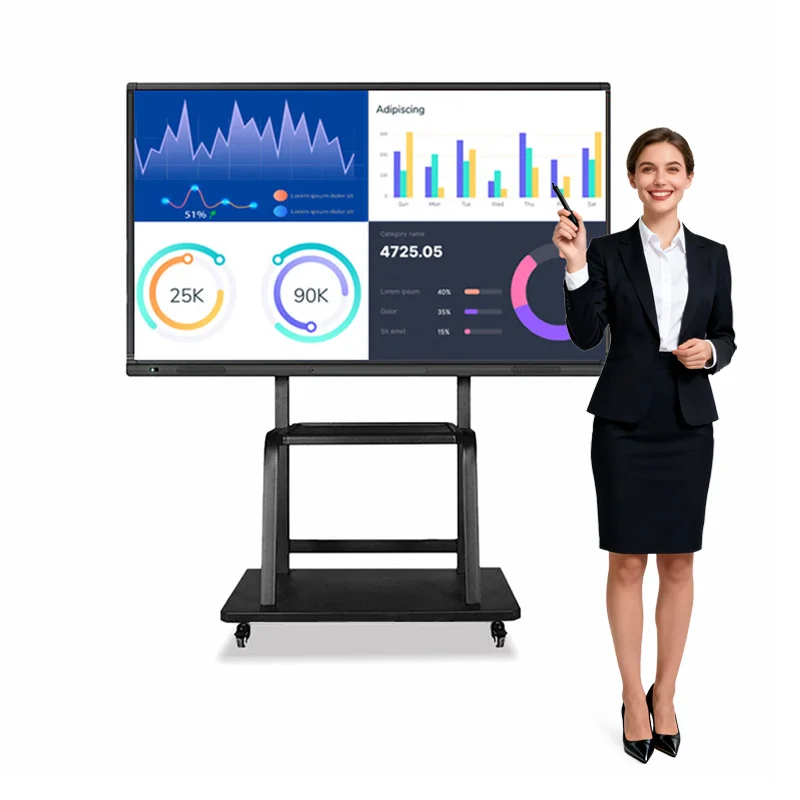 نظام لوحة اللمس LCD للسبورة البيضاء الإلكترونية الذكية موجود في مؤتمرات تعليم العلوم.