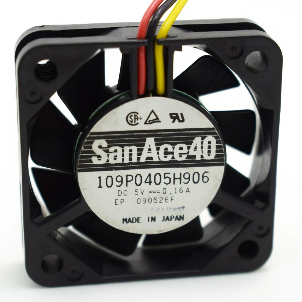 

Для 1 SanAce40 SANYO DENKI 109P0405H906 40x40x10 мм 4010 5 В 0,16 А охлаждающий вентилятор постоянного тока -