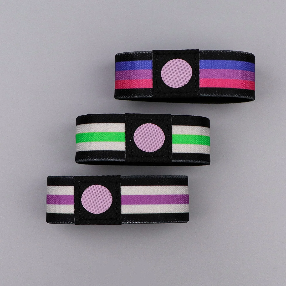 LGBT قوس قزح العلم سوار شارة الرياضة معصمه مطاطا الإسورة أساور الإكسسوارات أساور شارة هدية