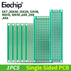 1pcs Single Sided PCB Universal Printed Circuit Board 5*7 20*30 15*20 12*18 10*15 10*10 6*8 2*8 4*6 CM DIY Breadboard Plate