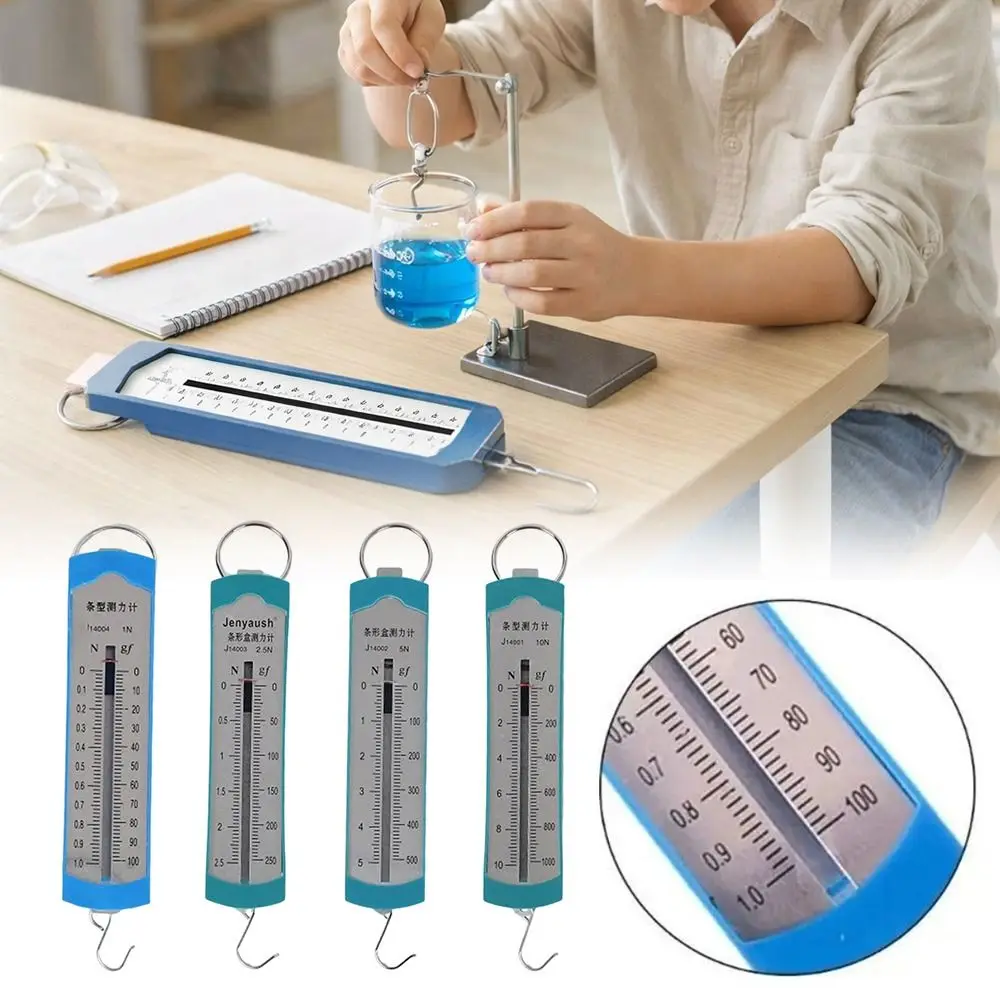 Easy to Read 1N Spring Scale 2.5N 10N Trigger Pull Gauge Clear Scale 5N Spring Dynamometer Physics Study