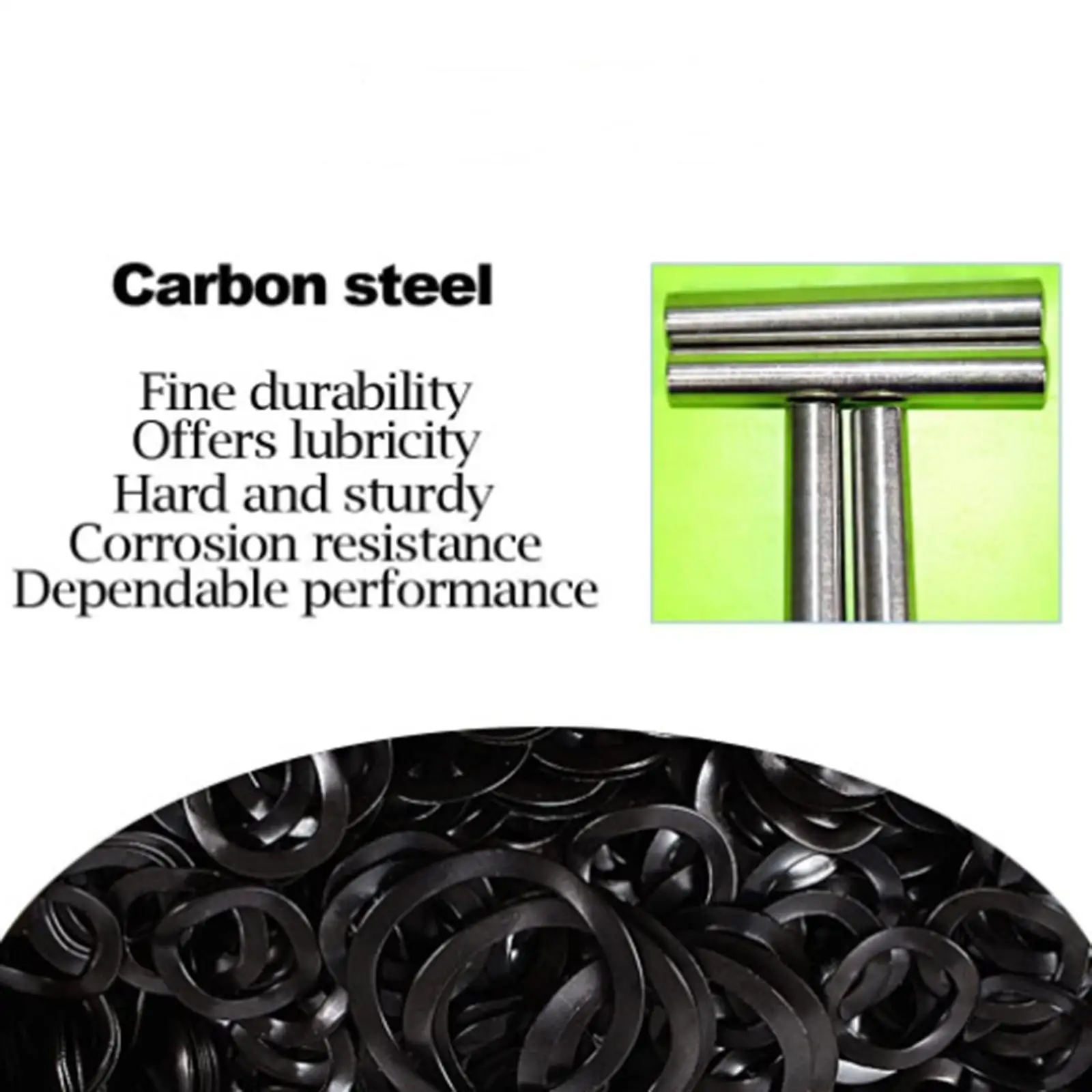 320 Pieces Black Carbon Steel Wavy Washers M3/4/5/6/8/10/12/14/16/19/24/27/31