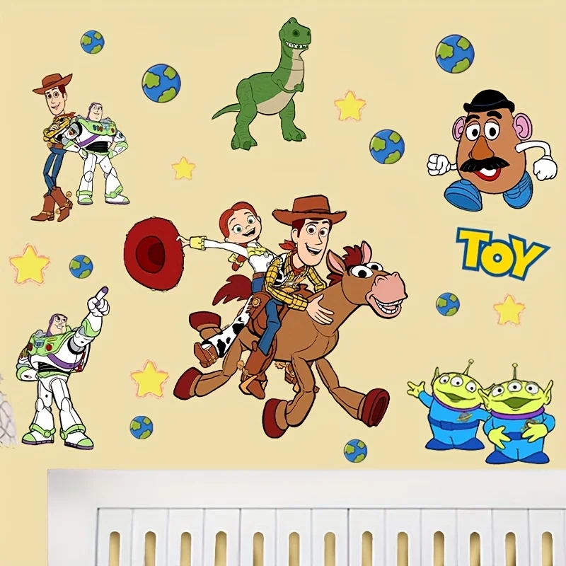 1 ملصق حائط من ديزني توي ستوري، ديكور نافذة، ديكور منزلي، ديكور منزلي فريد وملفت للنظر، هدية مثالية