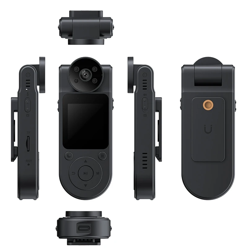 New-HD 1080P Mini Camera Bodycam 180° Adjustable Sports DV Camera Outdoor Law Enforcement Recorder Night Vision Cam