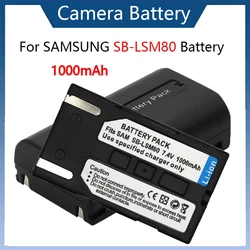 1000mAh  Battery for SAMSUNG SC-D263 D351 D353 D362 D363 D364 D365 SB-LSM80 Camera Battery