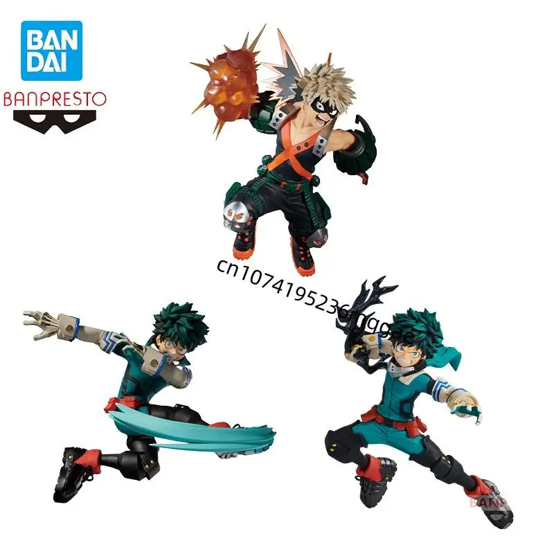 

In Stock Bandai My Hero Academia The Amazing Heroes Plus Midoriya Izuku Bakugou Katsuki Figures Model Ornaments decorate Gift
