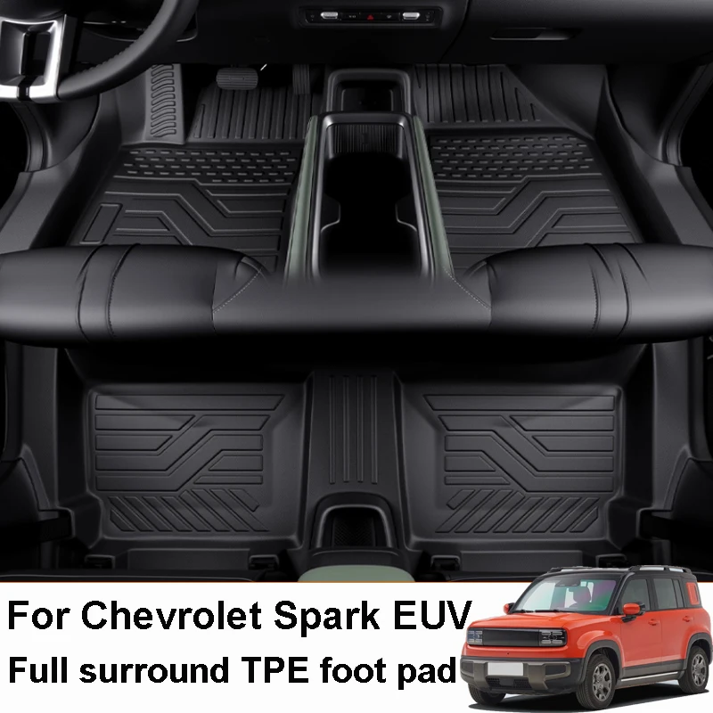 

Для Chevrolet Spark EUV 2025 2026, автомобильный коврик для ног, полная защита объемного звучания, внутренние аксессуары, украшение, напольный коврик из ТПЭ