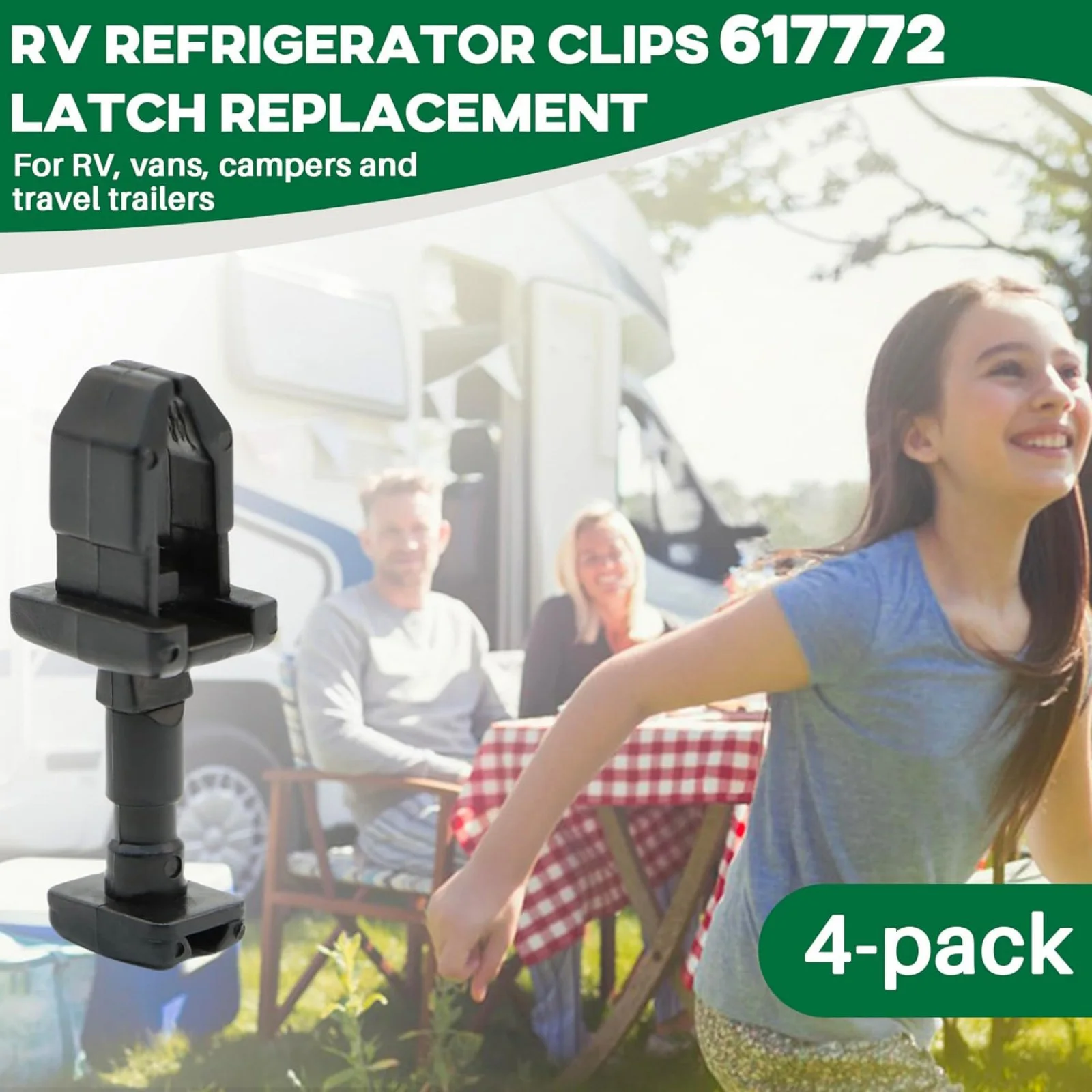 4PCS Norcold Vent Door Latch 617772 RV Refrigerator Vent Clip Replaces Locking Clip for Norcold Refrigerator Service Vent Door