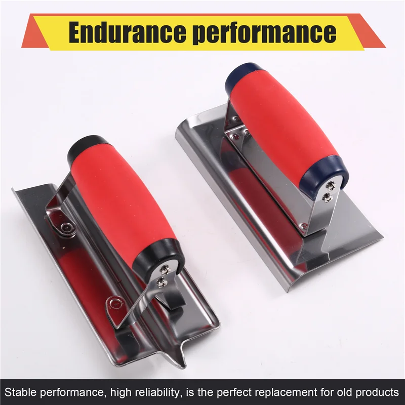 Strumenti per la finitura del calcestruzzo Tagliatrice e scanalatura in acciaio inossidabile inclusi, set di utensili manuali per muratura