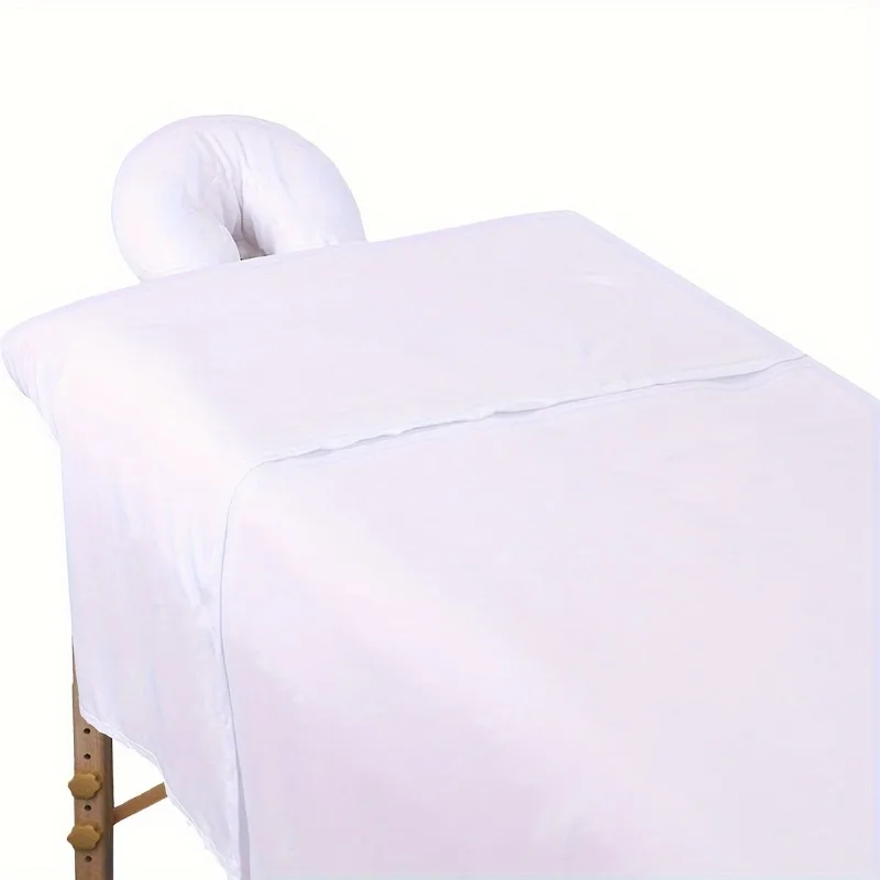 3pcs/set Beauty Salon Massage Bed Fitted Sheet Flat Sheet Pillowcases Washable Soft for Professional Use Massage Bed Cover