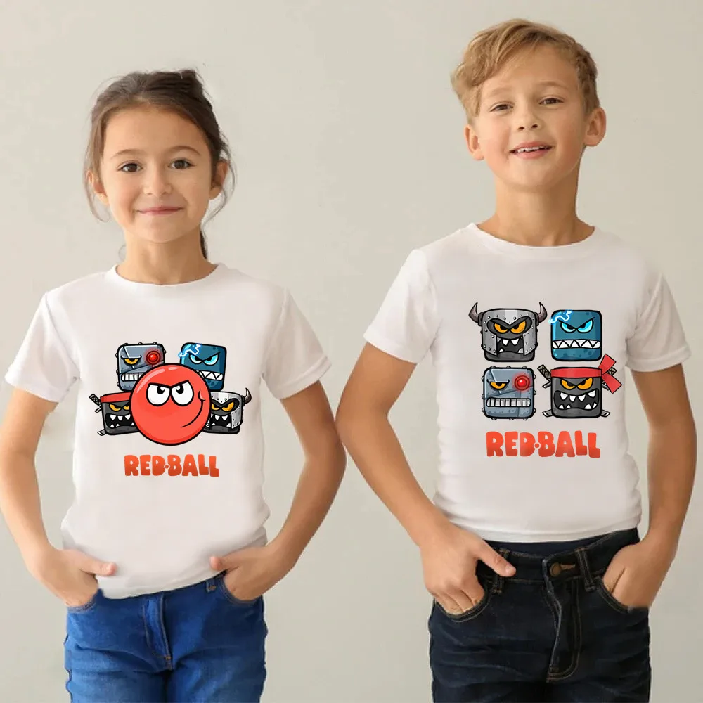 

Hot Sale Boys Girls T-shirt Red Ball 4 Print Cartoon Kids T shirt Children Clothes Summer Baby Short Sleeve Tops Tees,HKP5849