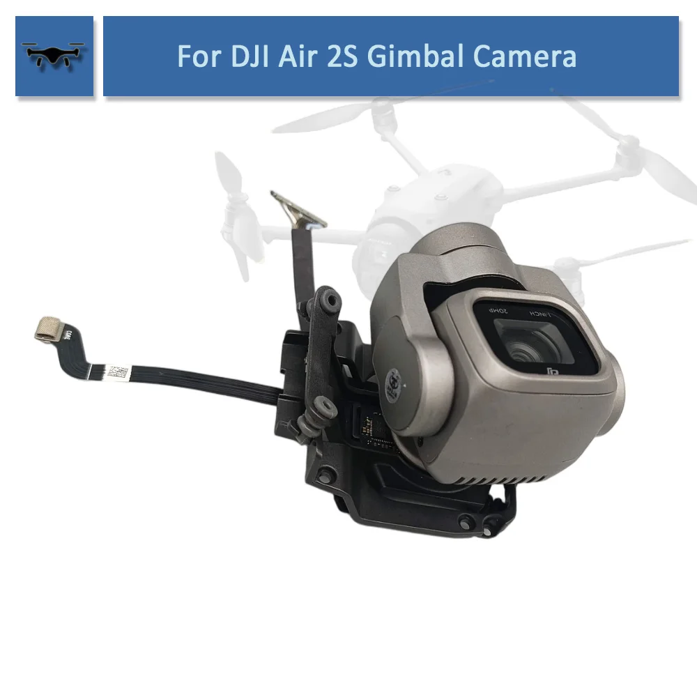 Original For DJI Air 2S Gimbal Camera with Vibration And Flex Cable Air 2S Complete Gimbal with Camera Drone Repair Parts