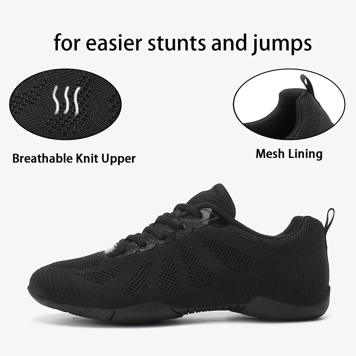 Marwoo 2316 Cheerleader-Schuhe für Mädchen Weiße Hip-Hop-Tanzschuhe Jugend-Cheerleading-Sportschuhe Gymnastik-Trainingsschuhe – Detail 1