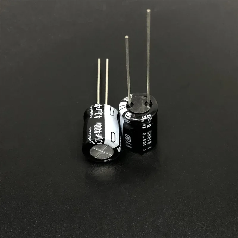 5Pcs/50Pcs 4.7 미크로포맷 400V NICHICON VY 시리즈 10x12.5mm 넓은 온도 범위 400V4.7uF 알루미늄 전해 콘덴서