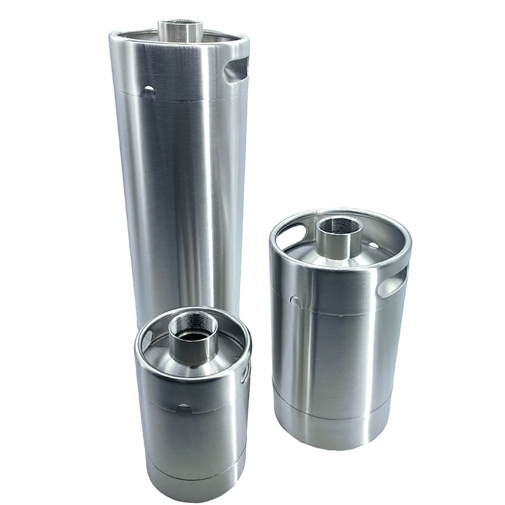 175mm Diameter Stainless Steel Empty Beer Keg – 10L, -Printed, Strong Sealing, Includes Base