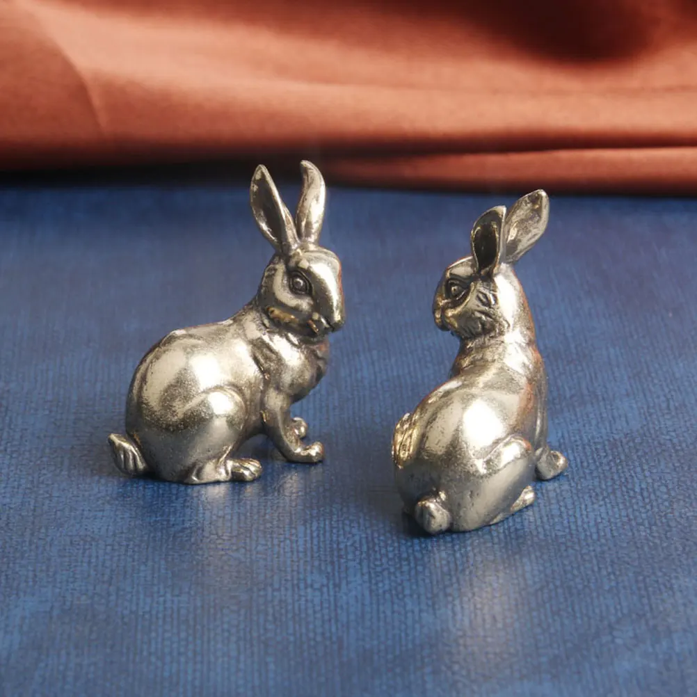 

Statue Brass Rabbit Ornament Craft Statues Dashboard Bunny Decor Vintage Ornaments