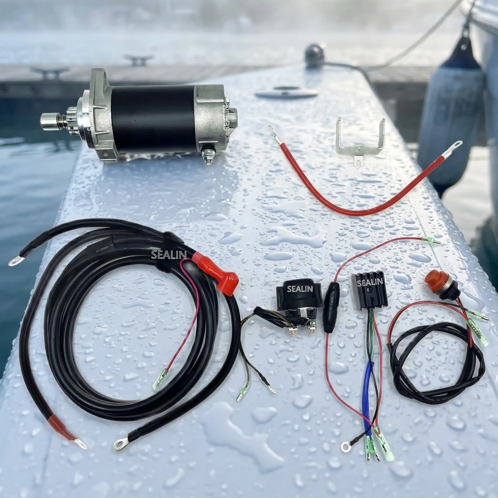 Electric Start Kit for Mercury 9.9HP 10HP 15HP 20HP EFI 4-Stroke 2-Cylinder Outboard Motor 1R134448