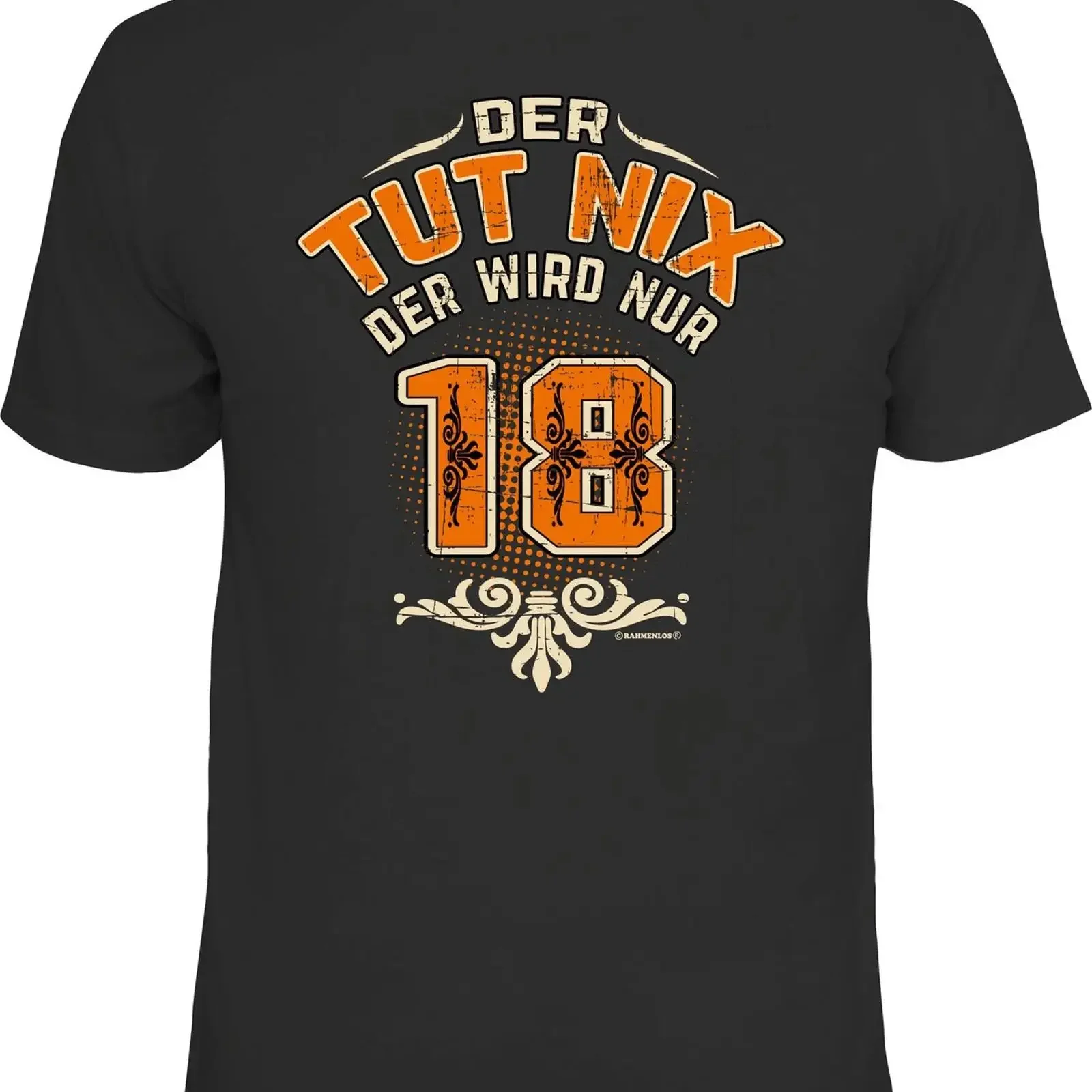 T shirt 18 years Doesn't hurt Size selectable S M L XL XXL vintage Washed designer clothes Slightly Versatile Stretched