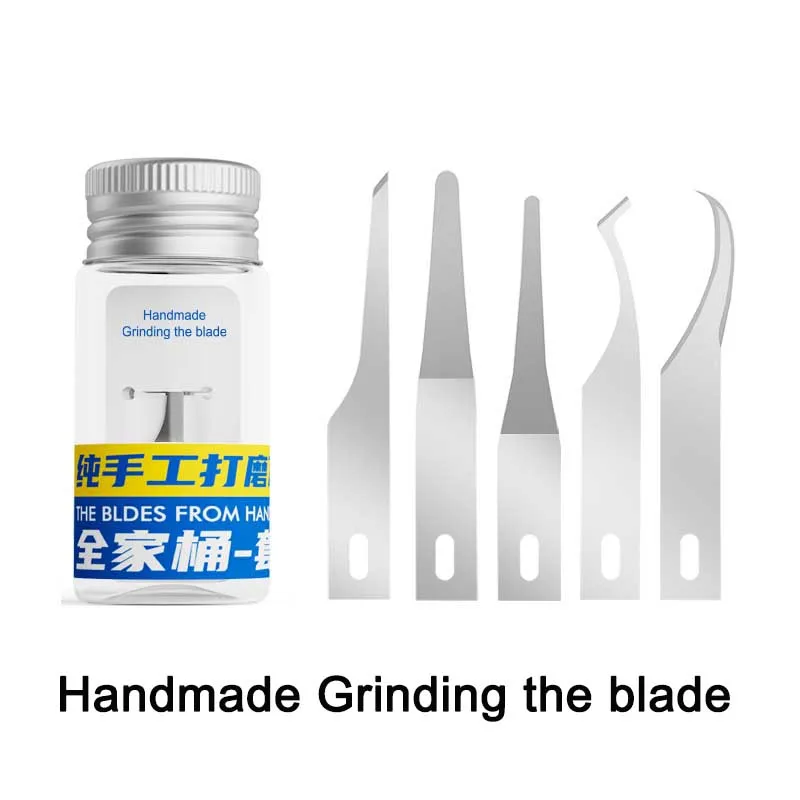 TE-211 Handmade Grinding Blade For Phone Motherboard IC CPU Removing Glue Handmade Grinding Repair Blade Set