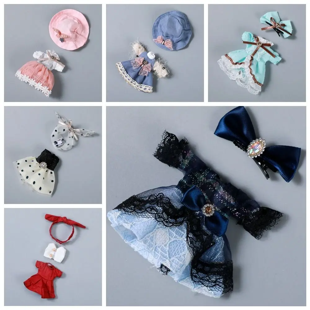 

for 1/12 Bjd Doll Ob11 Doll Clothes Daily Casual Dress Multiple Bjd 1/12 Doll Clothes Kawaii Fabric Molly Doll Clothes