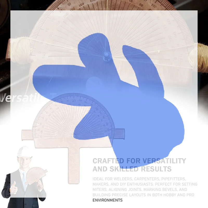 

Precision Angle Finder – Handcrafted Birch Wood Degree Tool, Custom Angle Finder Tool, Personalized Engraved Birch Protractor