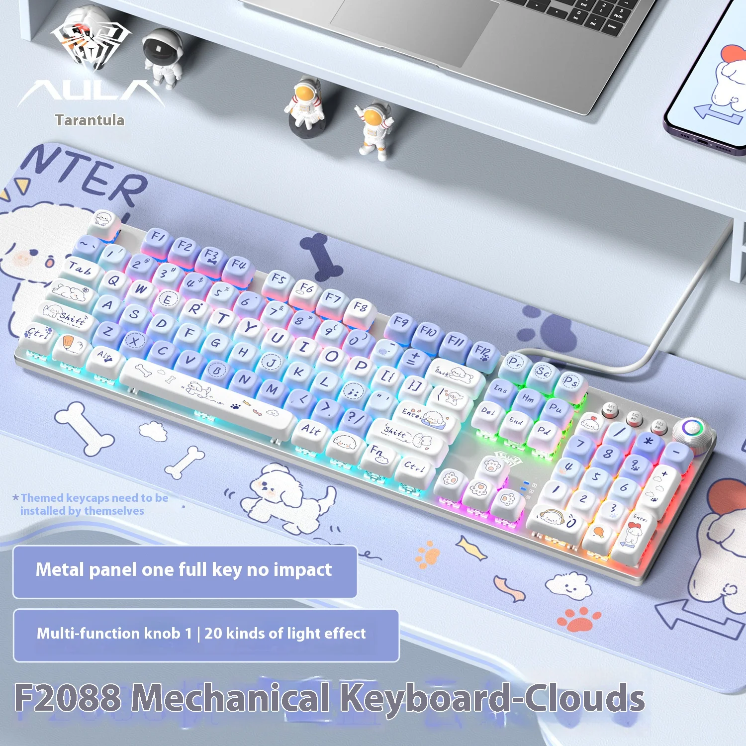 

Wolf Spider F2088 Esports Mechanical Keyboard Gaming Computer Office Universal