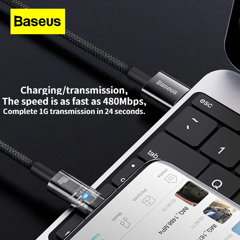 Baseus Three in One Charging Data Cable for Android Typec Car Three Head Fast Charging Multifunctional Portable Charging Cable