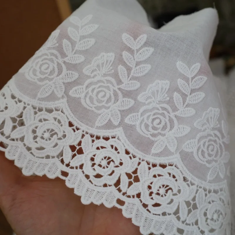 3 Yards High Quality Hollow Out Decal Embroidery Cotton Lace DIY Clothing, Home Curtains, Splicing Decorative Accessories