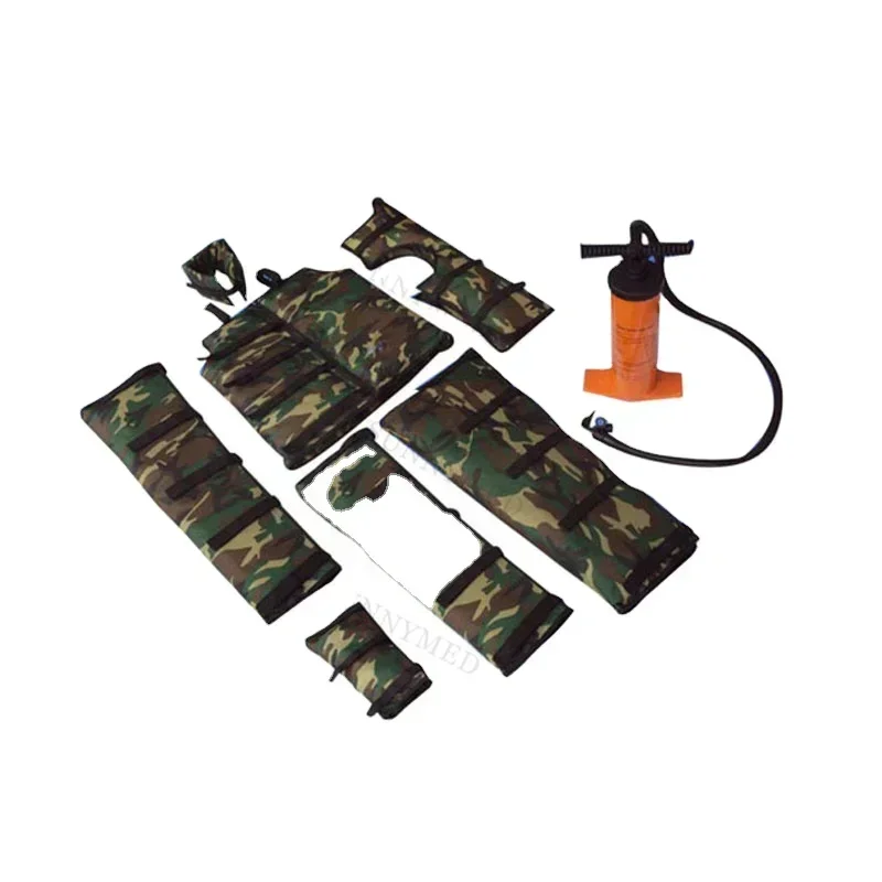 

Hot SalesSY-K020 Hospital Medical First Aid Emergency 6 Pieces A Set Inflatable Vacuum Splint Emergency Air Vacuum Splint Set