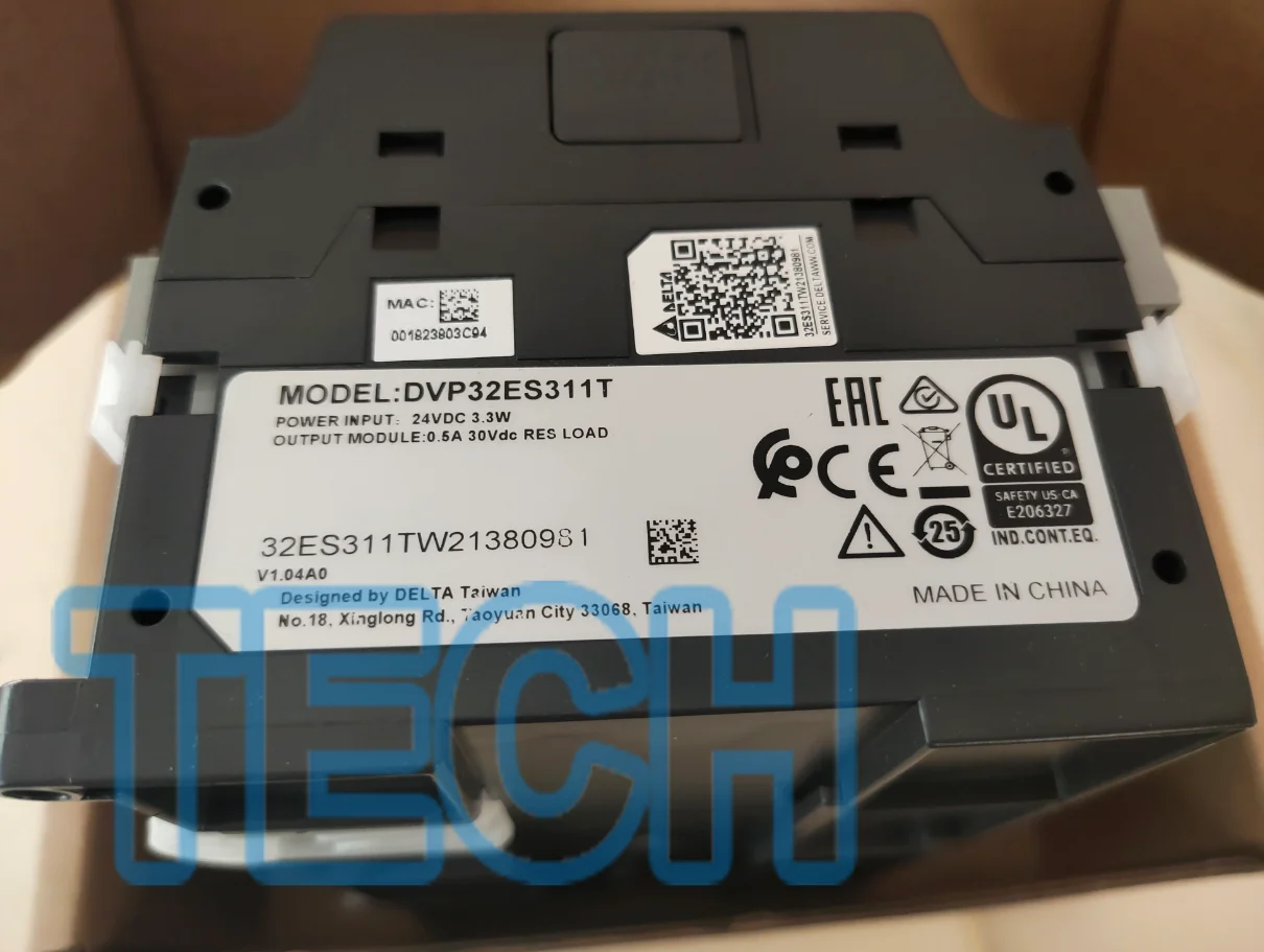 Original Delta DVP-ES3 DVP32ES311T DVP32ES300TEC Comes with Ethernet Comes with CANopen 4 Channels of 200K Pulse