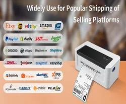 Hot Sale Thermal Shipping Label Printer USB Barcode Printer USB Label 40-110mm Paper Printing Shipping Express Label impressora