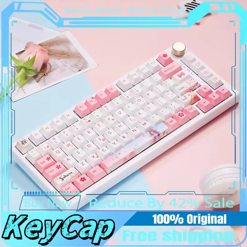anime-cartoon-themed-keycaps-126-keys-cherry-profile-pbt-customization-mechanical-keyboard-cute-cool-office-gaming-gifts-keycaps