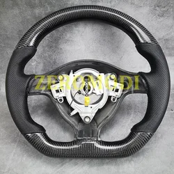 Replacement Real Carbon Fiber Steering Wheel with Leather for VW Volkswagen Golf 4 Mk4 GTI 1997-2002
