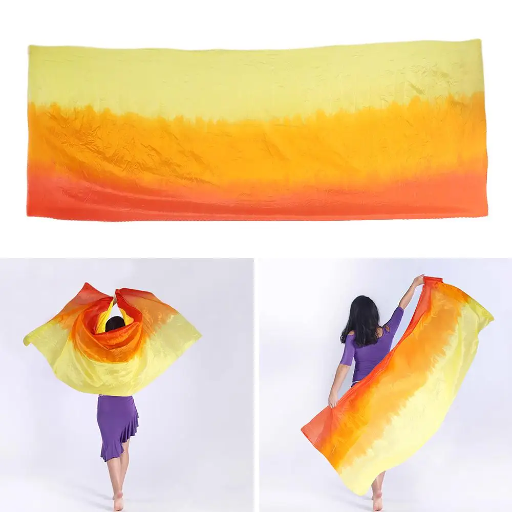 Turban Hijabs Gradient Color Belly Dance Veils Light Texture Long Dancing Scarf Women Scarf