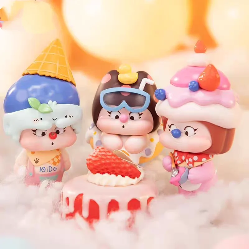 

NIDO Sweet Head Series Blind Box Trendy Cute Collectible Figure Kawaii Desk Decoration Gift for Girls Birthday Present