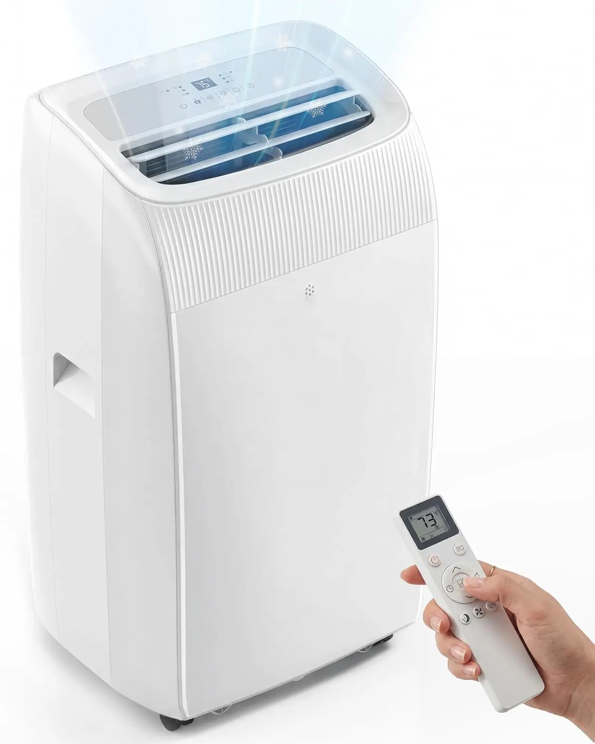 14000 BTU 42dB Quiet Portable AC, Cools 700 Sq.Ft with Multi-Function Cooling, Custom