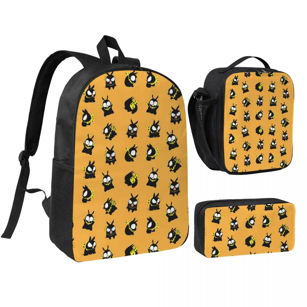 

P Chan Ranma Backpack Student Boys Girls BookBag School Bag Laptop Shoulder Bags 3ps Insulated Lunch Bag Pencil Case