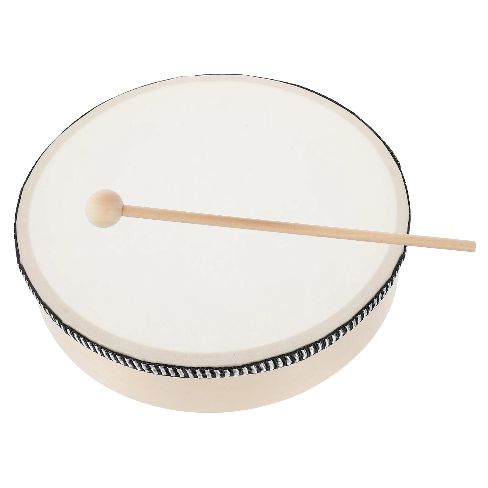 

1Set Wooden Hand Drum Percussion Instrument Wear Resistant Drumstick Musical Instrument for Kids Preschool