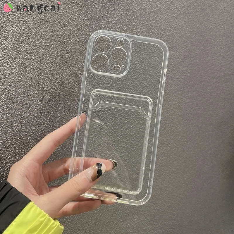 لسامسونج غالاكسي A03S A02S A41 A31 A70s A70 A50 A30s A20 M10S A32 A42 4G 5G جراب هاتف حافظة للبطاقات شفافة لينة واضح غطاء